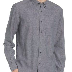 Club Monaco long sleeve button down shirt - M, charcoal grey